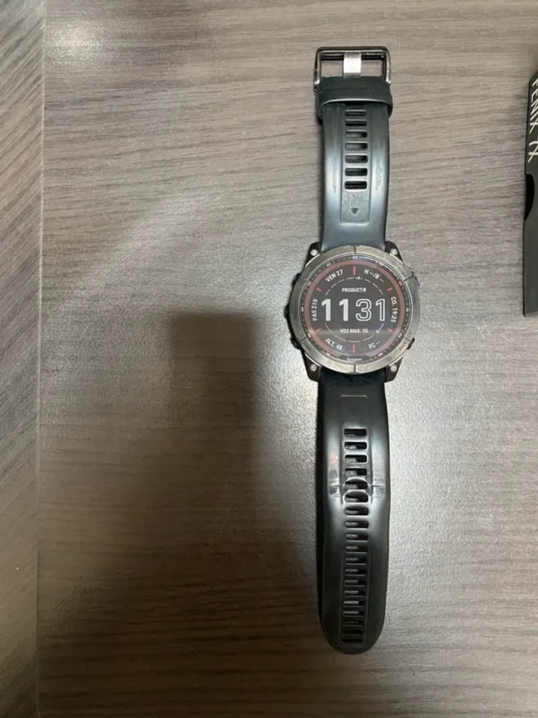 Used Garmin FENIX 7X Sapphire Solar bike — image 3 of 5