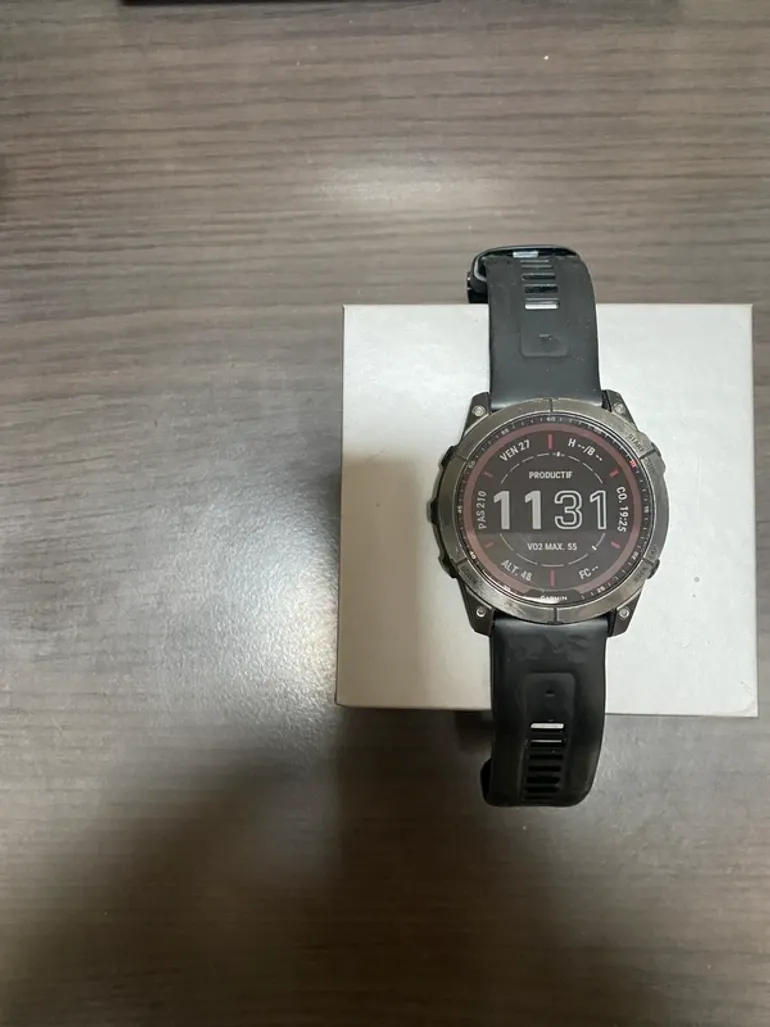 Used Garmin FENIX 7X Sapphire Solar bike — image 2 of 5