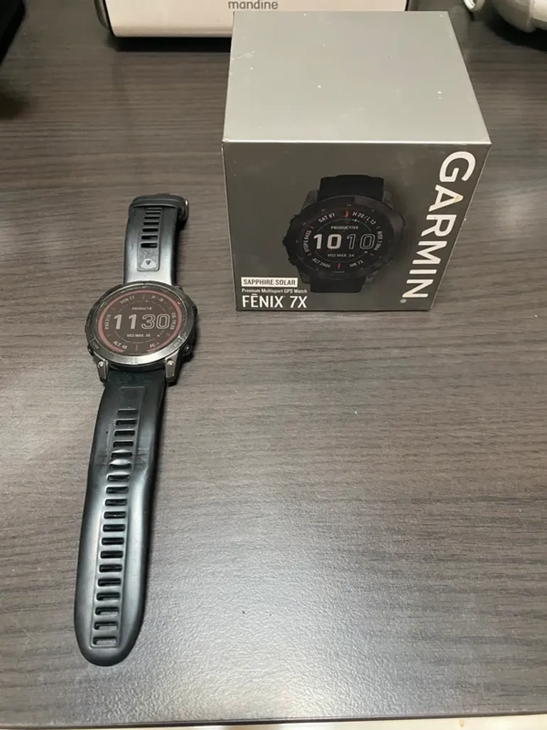 Used Garmin FENIX 7X Sapphire Solar bike — image 1 of 5