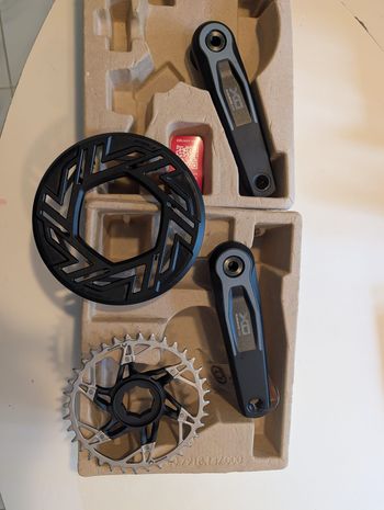 Used Sram X0 Eagle Transmission Crankset (Brose/ISIS) + 36T Chainring + Bashguards 2026 bike — image 2 of 5