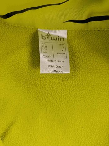 Used BTWIN Veste velo hiver homme taille S - 08 4547 bike — image 2 of 4