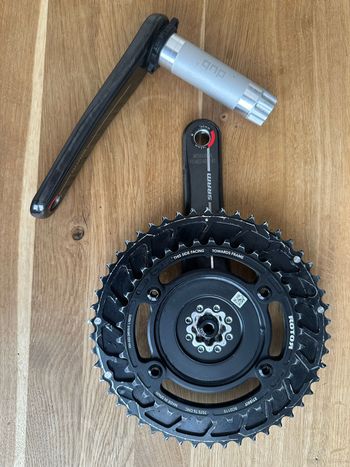 Used Sram RED E1 Kurbel 165mm mit Powermeter und Rotor 50/37 Kettenblättern bike — image 2 of 2