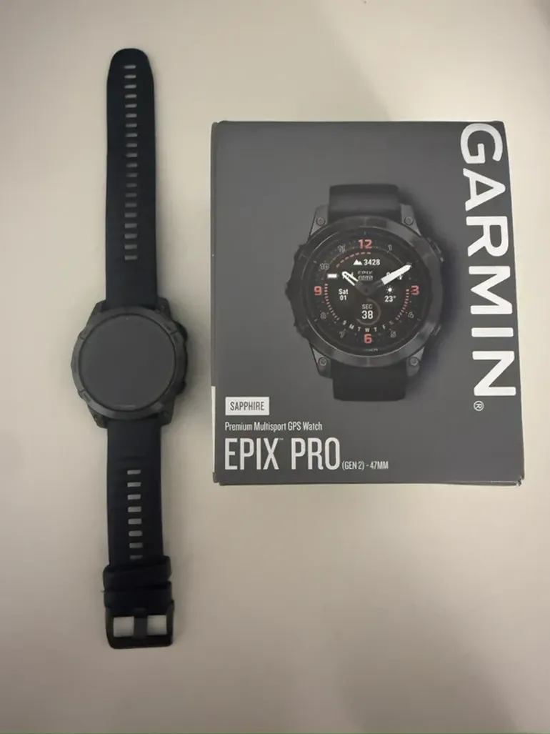 Used Garmin Epix Pro Gen 2 Sapphire Titan 47mm bike — image 1 of 3