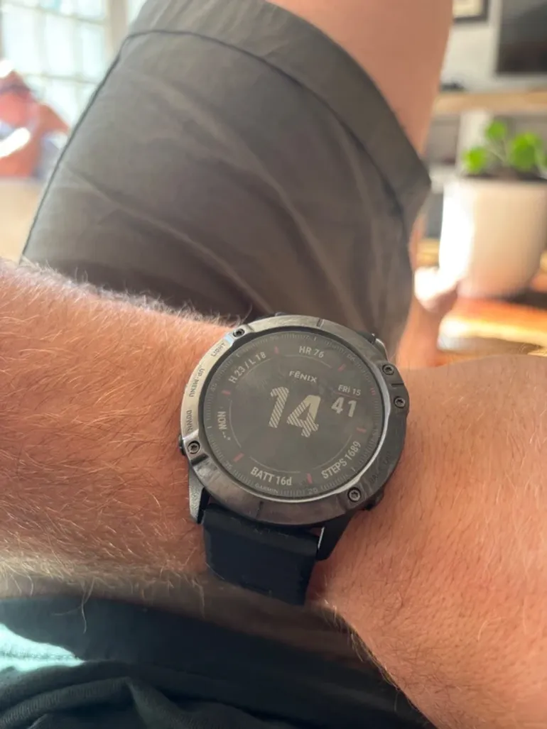 Used Garmin Fenix 6X Sapphire bike — image 2 of 5