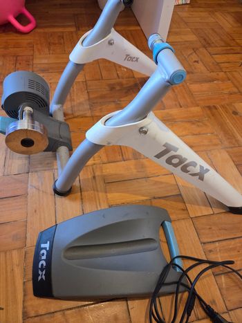 Used Tacx Flow Smart Trainer with Elite Trainer Wheel and Cassette bike — image 5 of 5