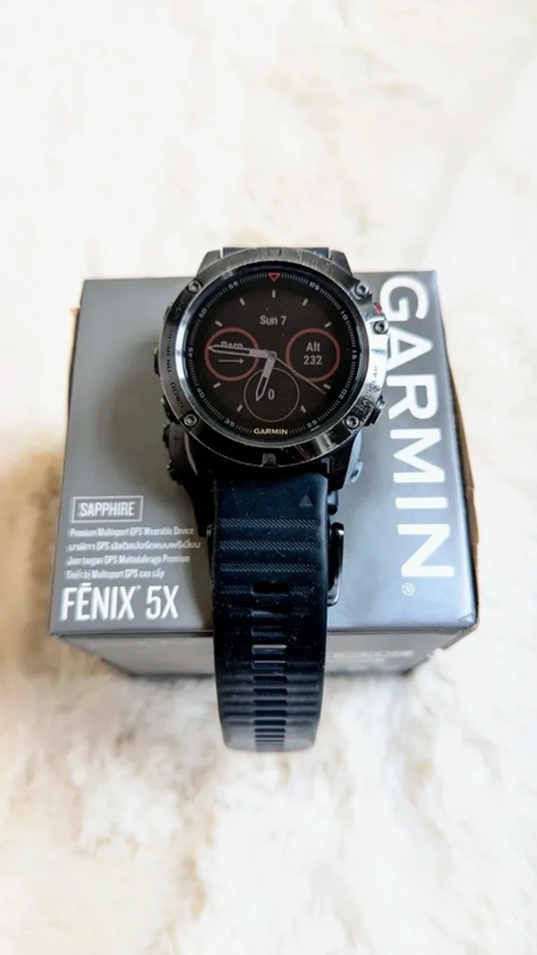 Used Garmin Fenix 5X Sapphire bike — image 2 of 2