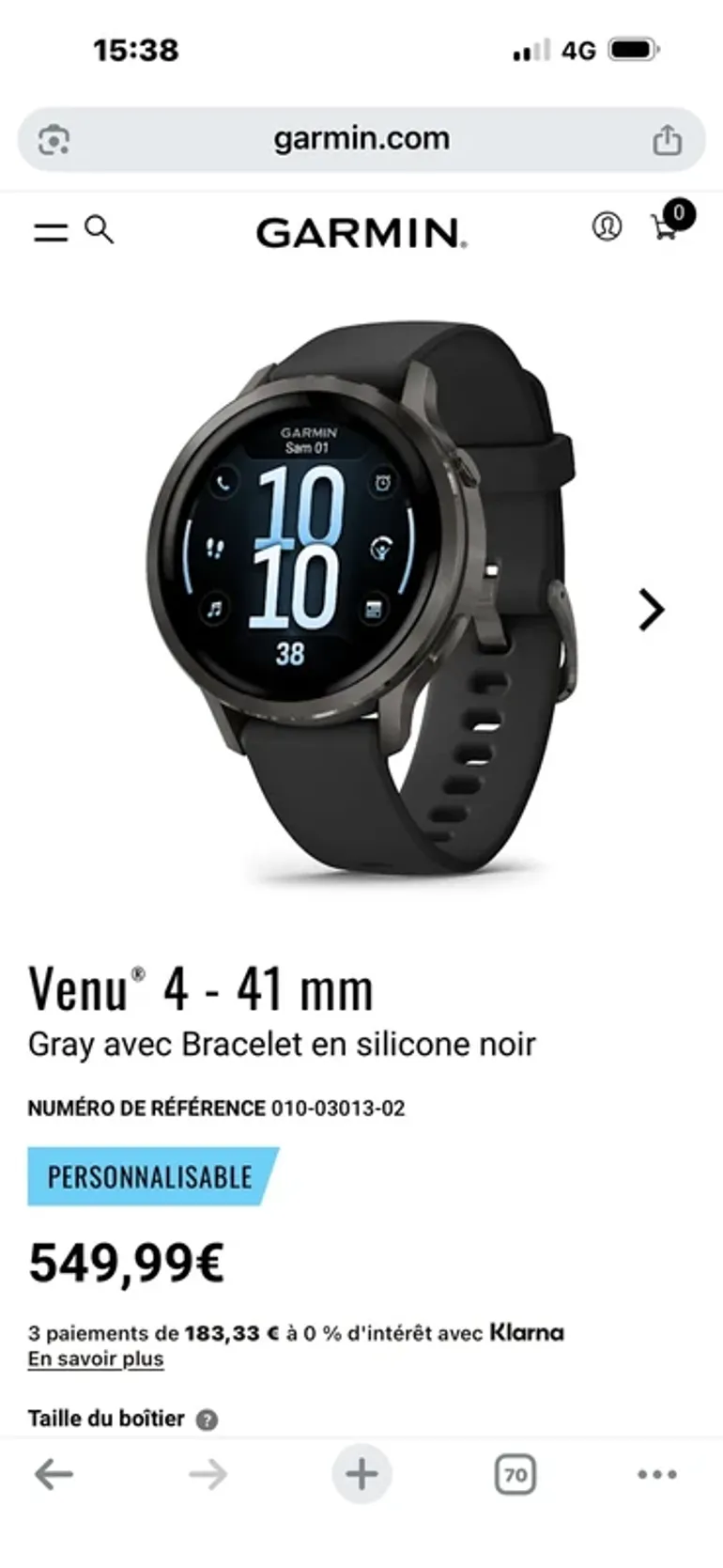 Used Garmin Venu 4 bike — image 5 of 5