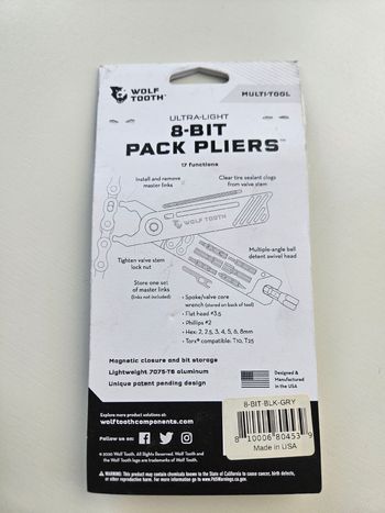 Used Wolf Tooth 8-Bit Pack Pliers 2026 bike — image 5 of 7