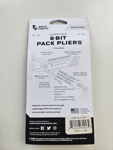 Used Wolf Tooth 8-Bit Pack Pliers 2026 bike — image 5 of 7