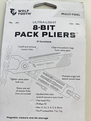 Used Wolf Tooth 8-Bit Pack Pliers 2026 bike — image 6 of 7