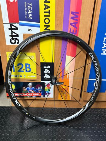 Used Shimano Dura Ace C35 Tubular Front Wheel 2016 bike