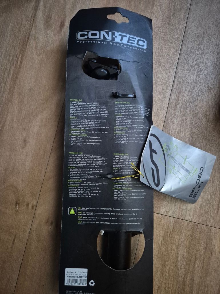 Used Contec Parallelogramm-Federsattelstütze SP-060 Slim Ø 30,9 mm 350 mm bike — image 2 of 2