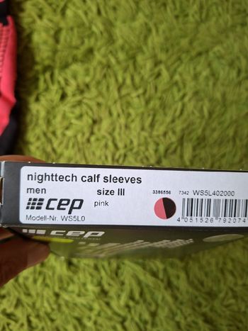 Used CEP Compression nighttech calf sleeves bike — image 2 of 5