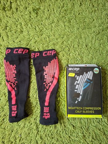 Used CEP Compression nighttech calf sleeves bike