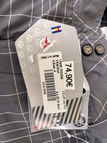 Used Jett Ride Short grau/kariert Gr. 4 (S -M) inkl. Innenhose bike — image 4 of 6