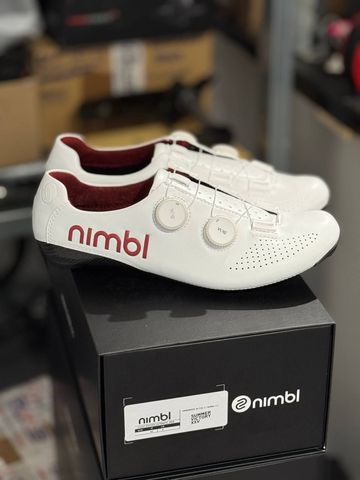 Brugt Nimbl Exceed Ultimate White Red 2026 Cycling Shoes