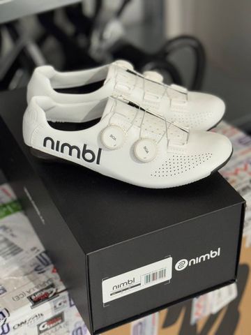 Použité Nimbl Exceed All White 2026 Cycling Shoes