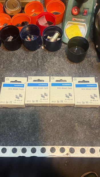 Used Shimano N03A-RF Disc Brake Pads bike