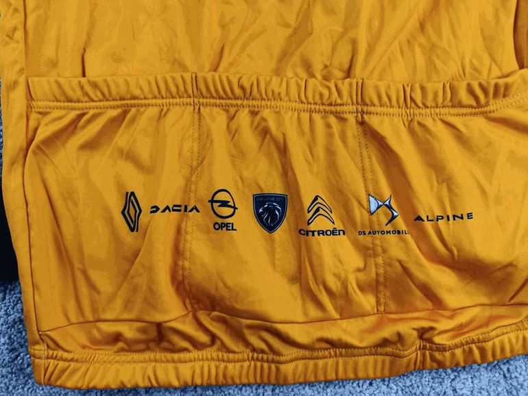 Used Bioracer maillot velo mi-saison homme taille L - 71 5420 - Renault Opel Peugeot Citroën - orange bike — image 6 of 7