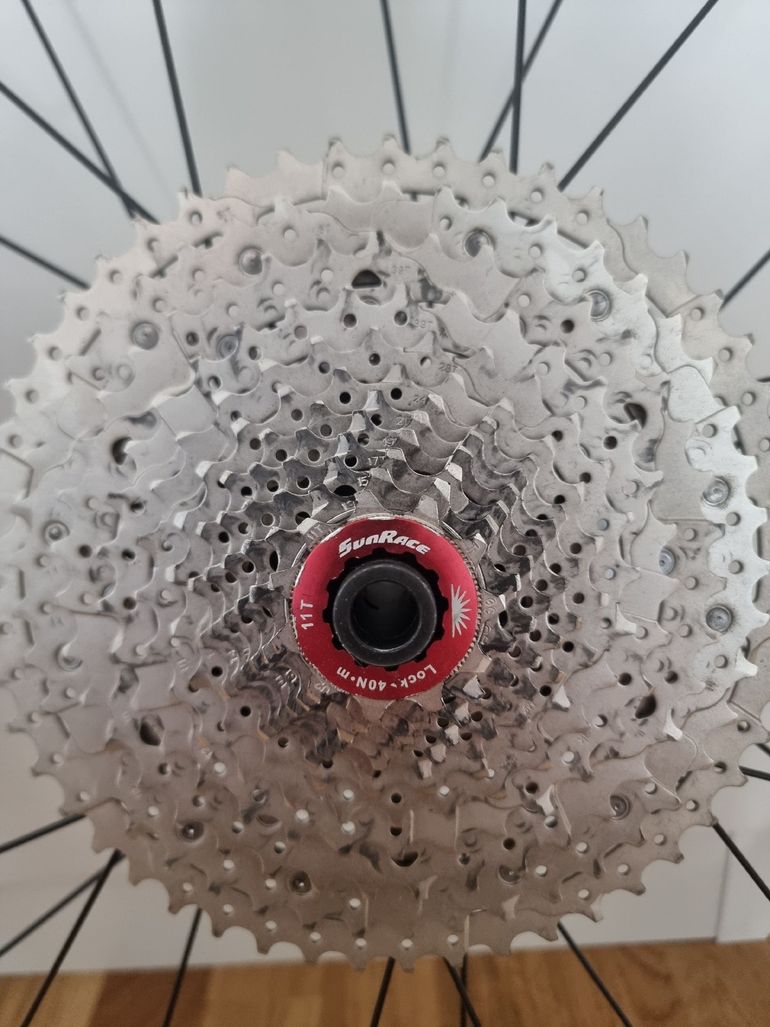 Used Orbea 29 inch wheels with Maxxis Ikon, 12 speed cassette and brake rotors bike — image 6 of 6