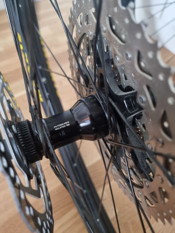 Used Orbea 29 inch wheels with Maxxis Ikon, 12 speed cassette and brake rotors bike — image 4 of 6