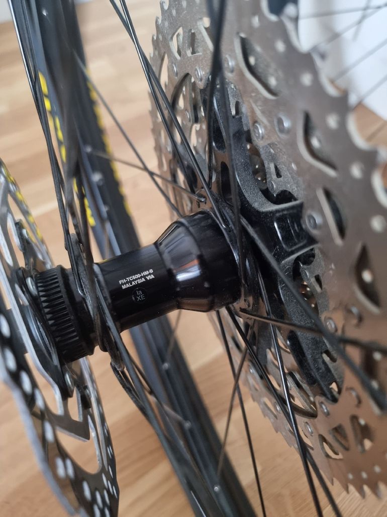 Used Orbea 29 inch wheels with Maxxis Ikon, 12 speed cassette and brake rotors bike — image 4 of 6
