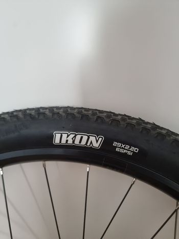 Used Orbea 29 inch wheels with Maxxis Ikon, 12 speed cassette and brake rotors bike — image 5 of 6