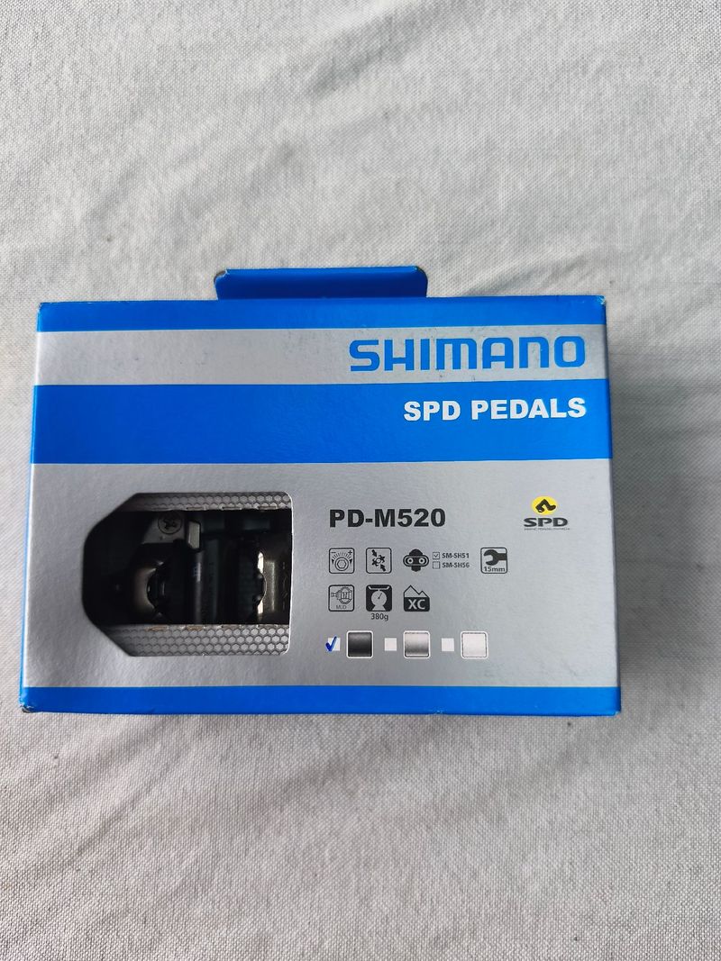 Tweedehands Shimano PD-M520 Drivetrain & Pedals