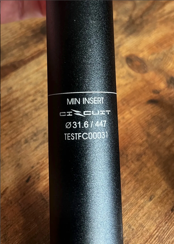 Used Kind Shock LEV Circuit 150mm 31.6 Electronic Dropper Seatpost 2025 bike — image 2 of 4