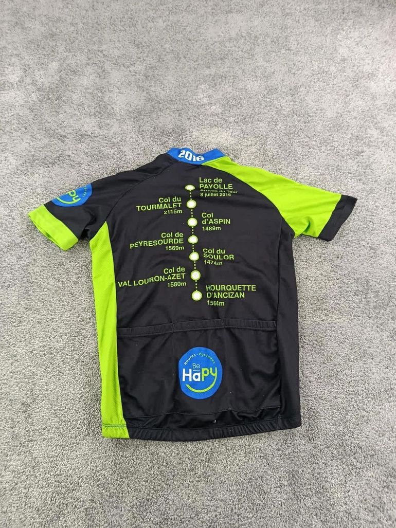 Brugt LMDS maillot velo homme taille m -18 6231 cyclisme route respirant Tour de France 2018 bike — billede 6 af 9