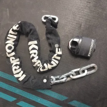Used Kryptonite Chain Lock with Padlock bike
