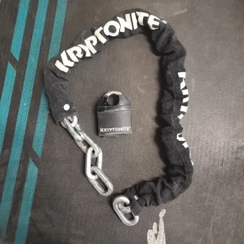 Used Kryptonite Chain Lock with Padlock bike — image 2 of 5