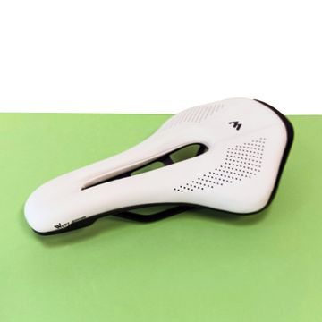 Brugt West Biking Sillín de bicicleta WB Road Blanco Saddles & Seatposts