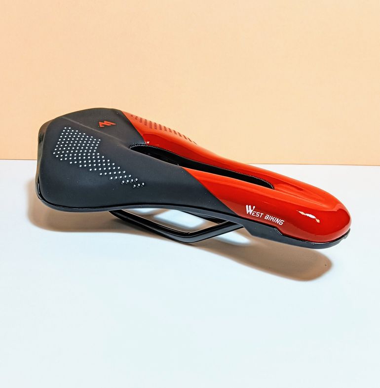 Used West Biking Sillín para bicicleta de carretera WB Negro/Rojo bike — image 4 of 8