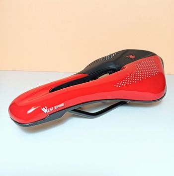 Used West Biking Sillín para bicicleta de carretera WB Negro/Rojo bike — image 7 of 8