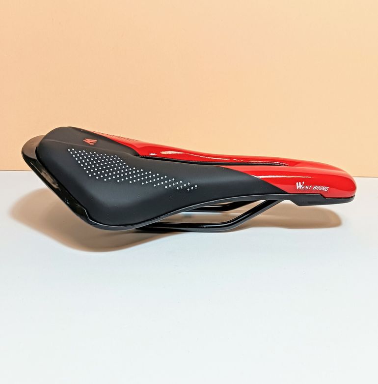 Used West Biking Sillín para bicicleta de carretera WB Negro/Rojo bike — image 3 of 8