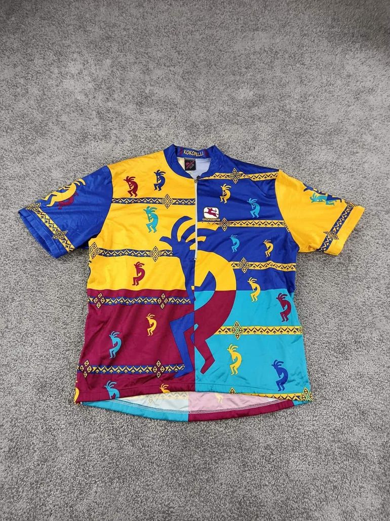 Used Giordana maillot velo homme taille xxl -18 7497 cyclisme route respirant Kokopelli 90's, marque:, état: Bon état, taille: XXL, 15, 00 € bike — image 1 of 5