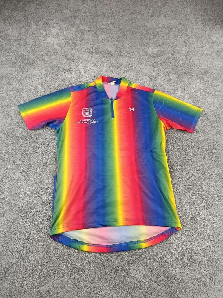 Gebrauchtes sans maillot velo homme taille xl-02 7780 cyclisme route respirant 90's retro bike — Bild 1 von 5