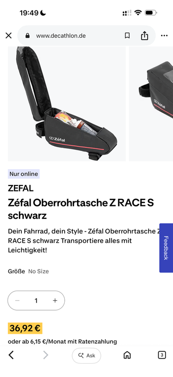 Použité Zefal Magnetic Tube Bag bike — obrázek 5 z 5