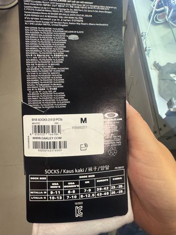Used Oakley B1B 2.0 Socks Set of Three Pairs bike — image 2 of 2