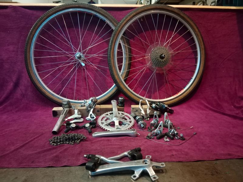 Used Shimano Gruppo completo Deore mtb, mountain bike, vintage 1989 Groupset