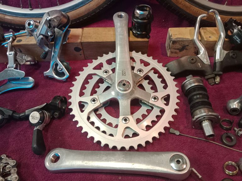 Used Shimano Gruppo completo Deore mtb, mountain bike, vintage 1989 bike — image 4 of 9