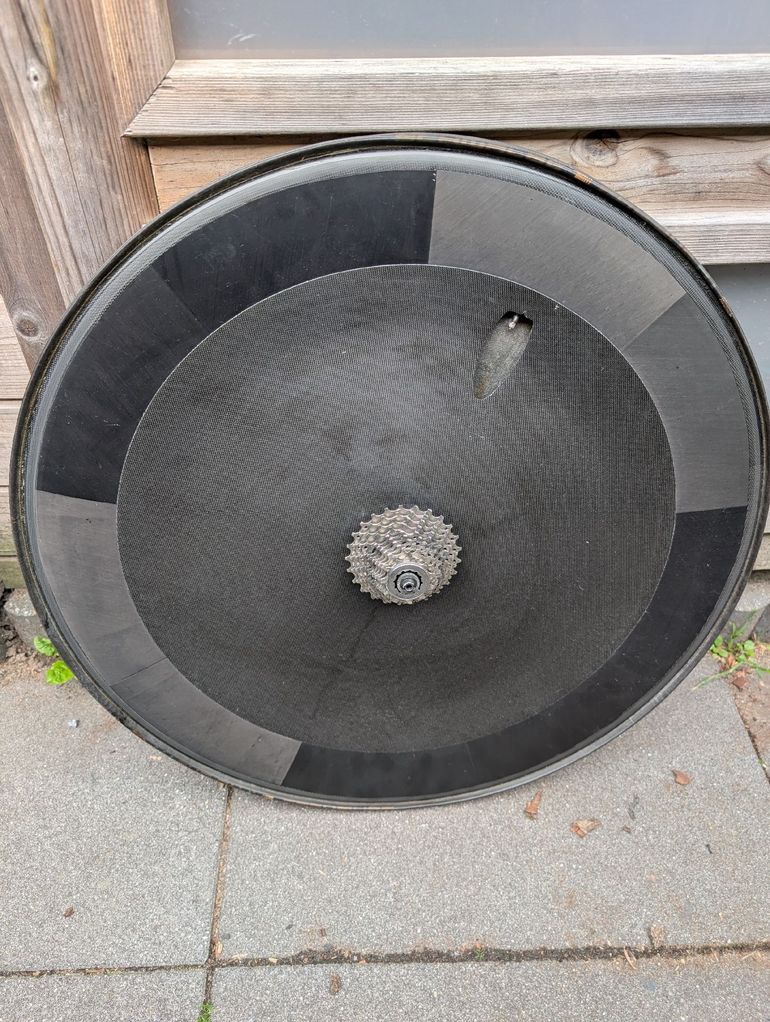 Used HED. Disc Wheel 11 Speed Tubular bike — image 1 of 2