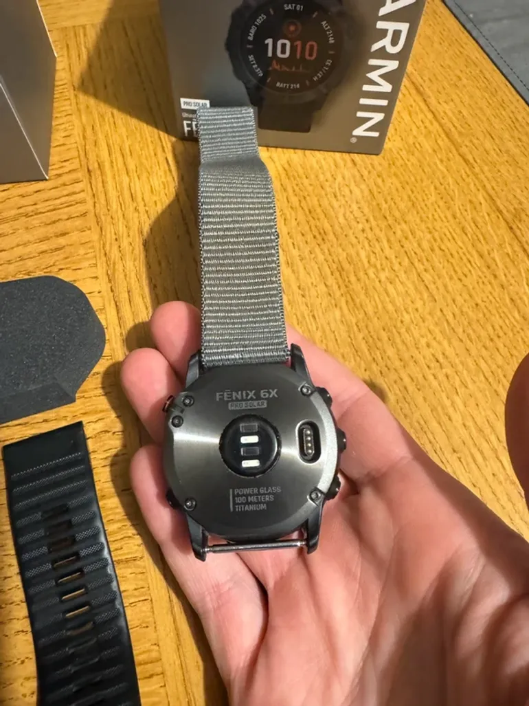 Used Garmin Fenix 6X Pro Solar bike — image 5 of 10