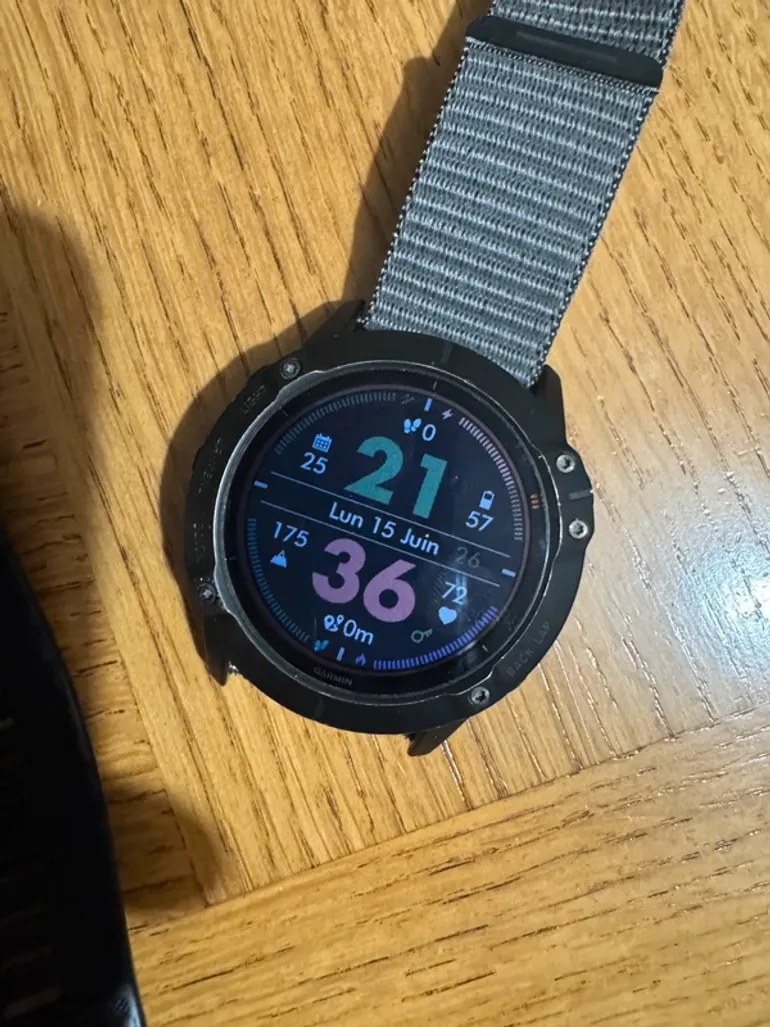 Used Garmin Fenix 6X Pro Solar bike — image 2 of 10