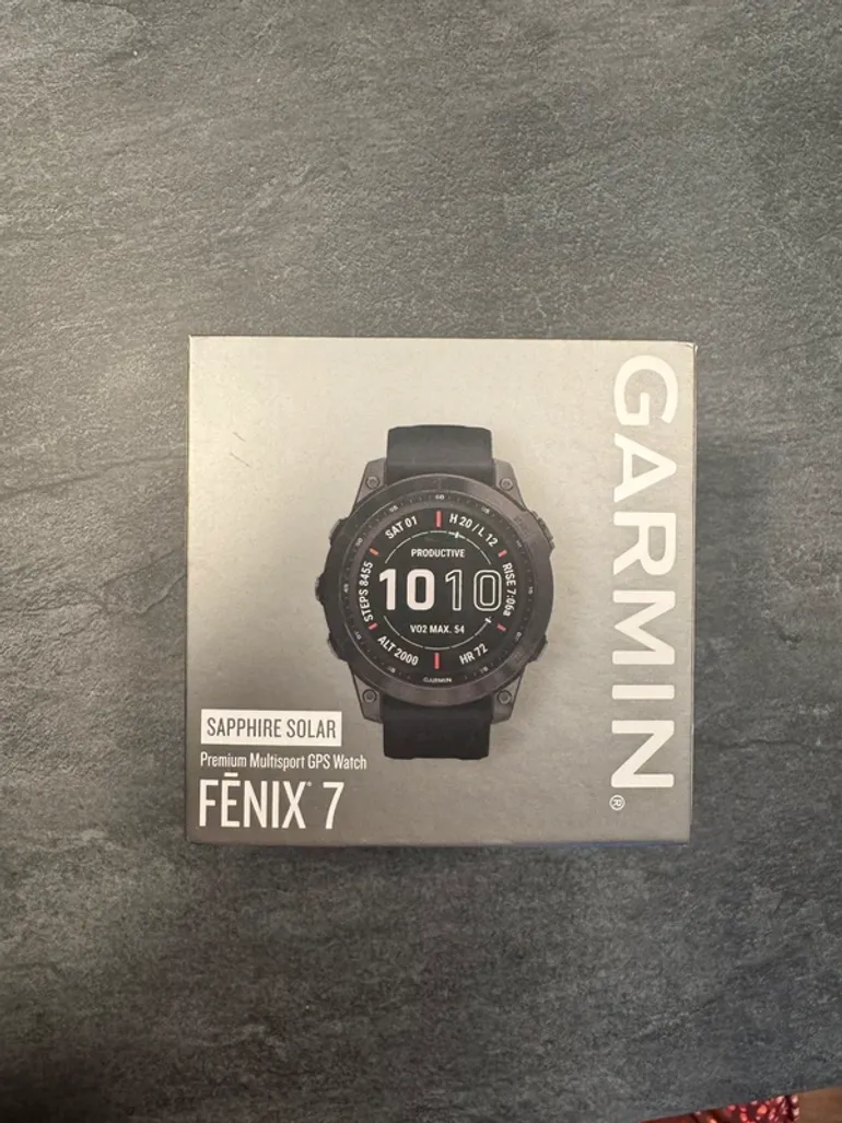 Used Garmin Fenix 7 Sapphire Solar bike — image 5 of 6
