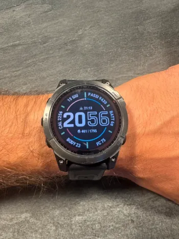 Used Garmin Fenix 7 Sapphire Solar bike