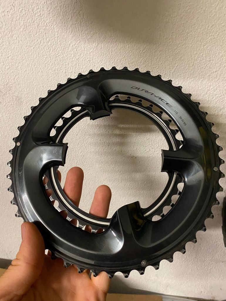 Brugt Shimano Dura Ace 50/34 Chainrings bike — billede 1 af 3