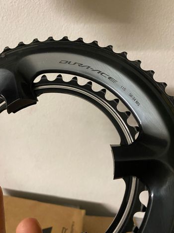 Brugt Shimano Dura Ace 50/34 Chainrings bike — billede 2 af 3