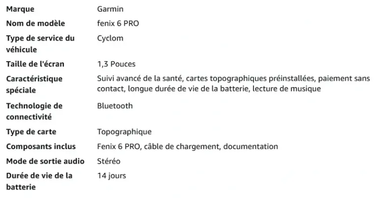 Garmin Fénix 6 Pro 2020 bike d'occasion — image 9 sur 10